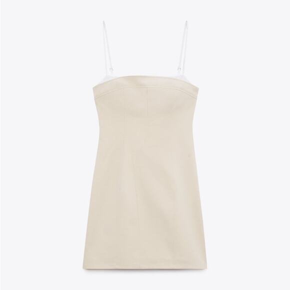 ZARA COMBINATION SHORT DRESS - Picture 9 of 9